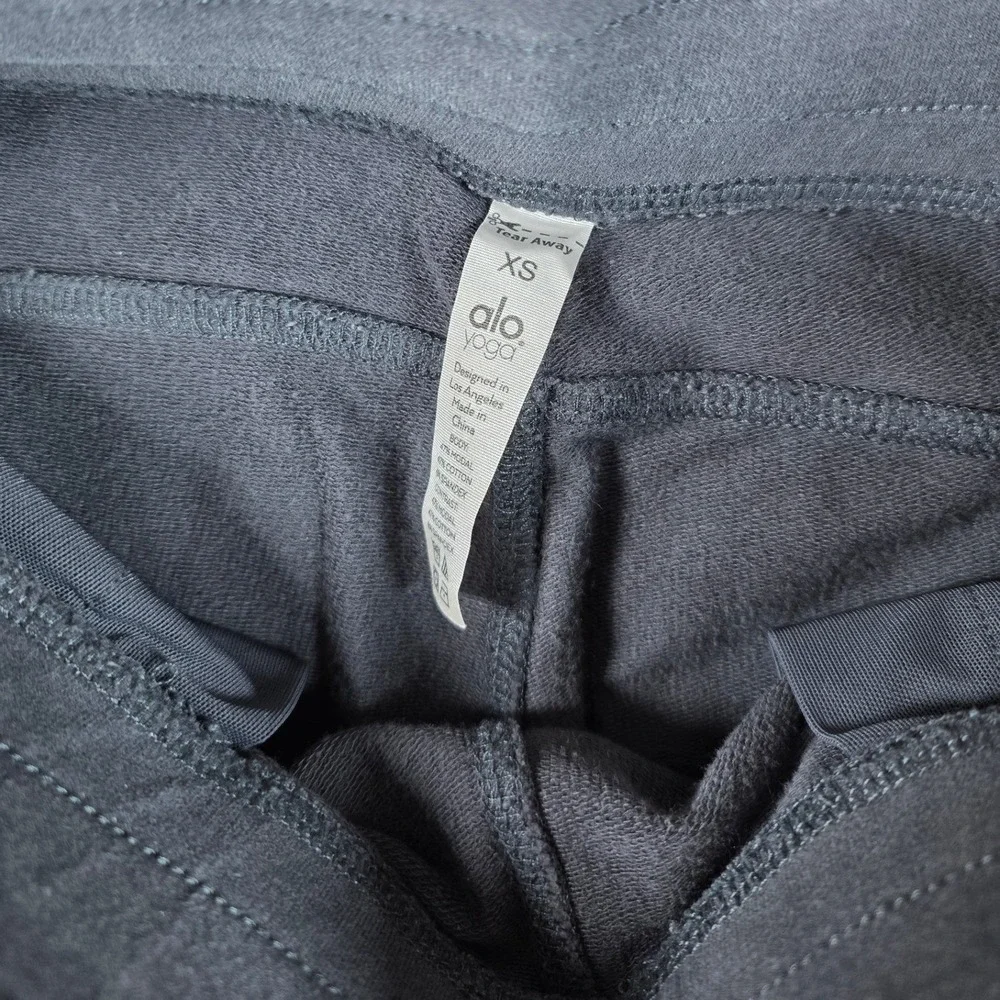 Alo Yoga Urban Moto Joggers Sweatpants Women's‎ XS Gray Pockets
